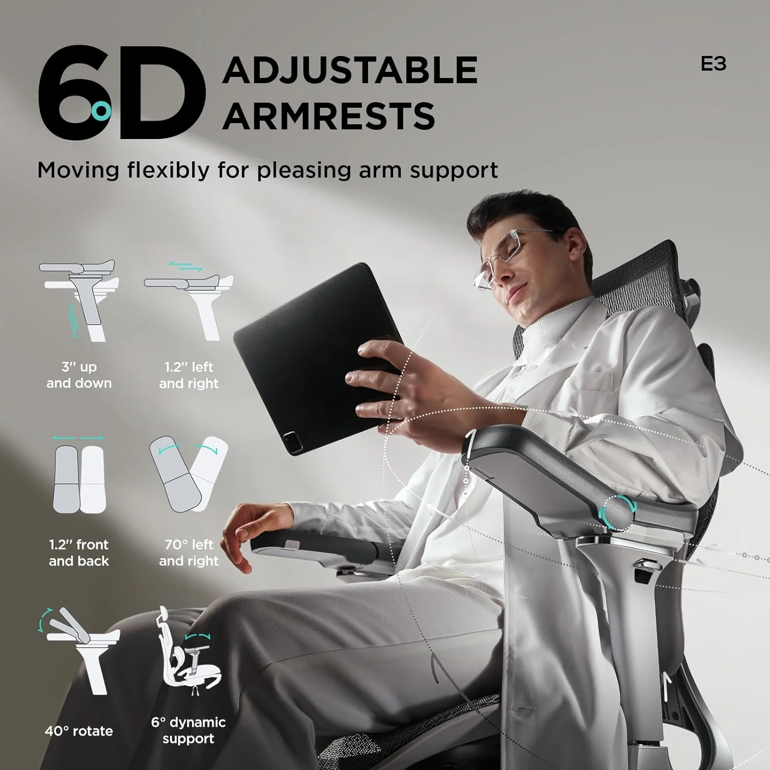 Pro Ergonomic Chair with Footrest