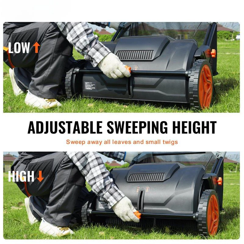 21-Inch Push Lawn Sweeper with 3.5 cu ft Collection Bag