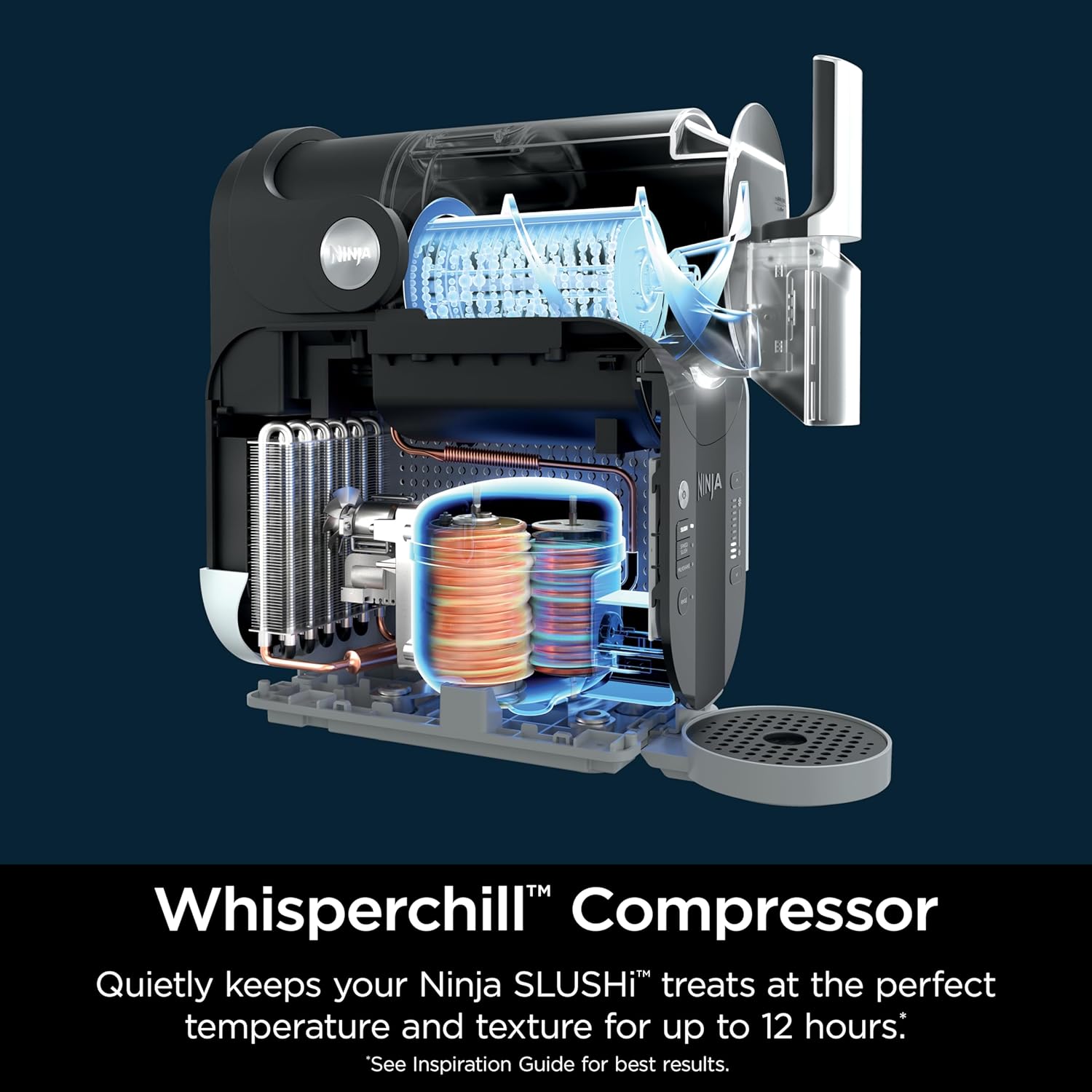 Professional Frozen Drink Maker with RapidChill Technology, 88 oz. Frozen Drink & Slushie Machine, 5 Preset Programs, Frozen Margaritas, Frappés, and More, Orange Mango, FS301OR