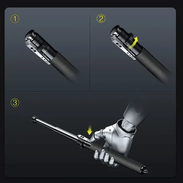 Enhanced Automatic Retractable Self-Defense Stick——Free Shipping