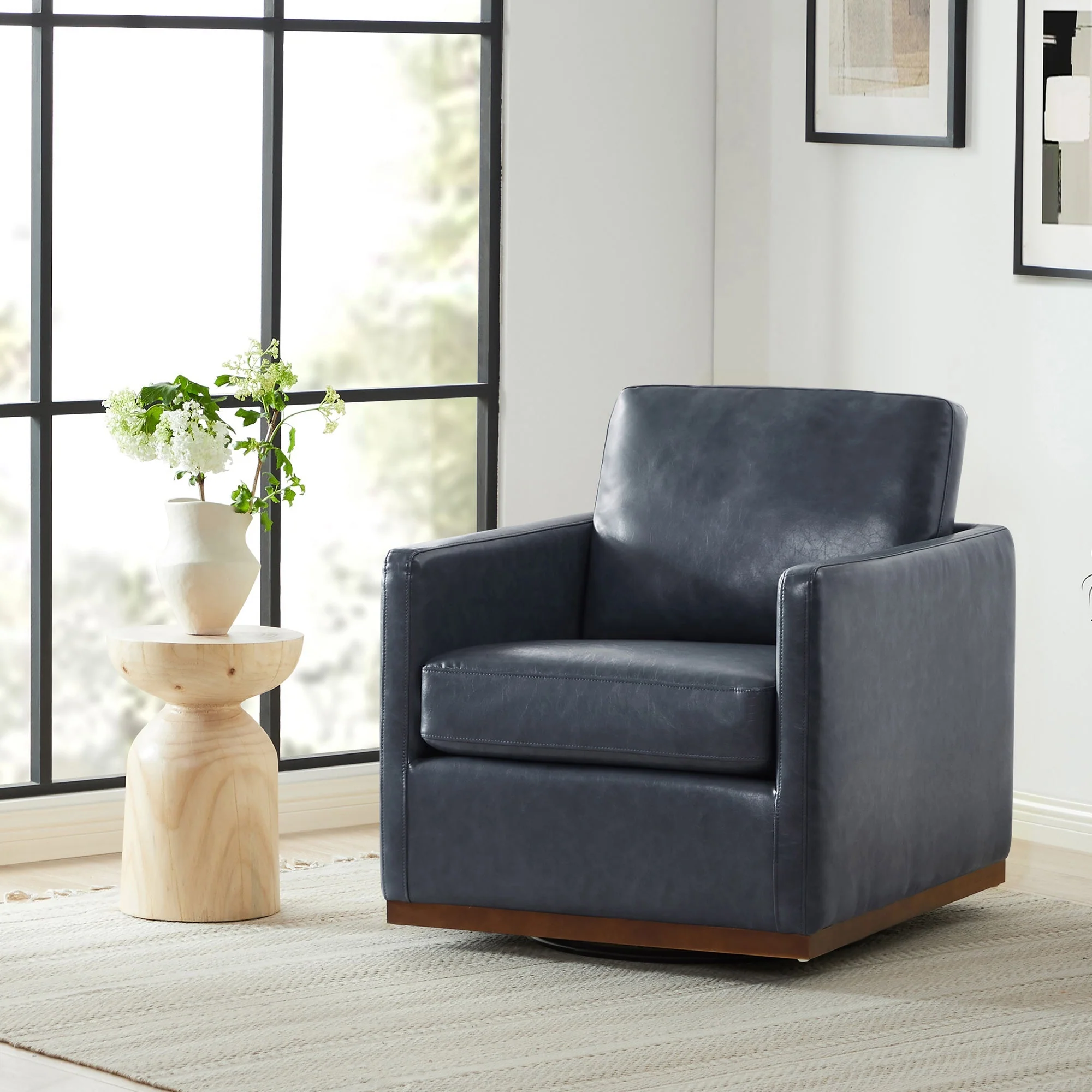 Henry Modern Swivel Accent Chair
