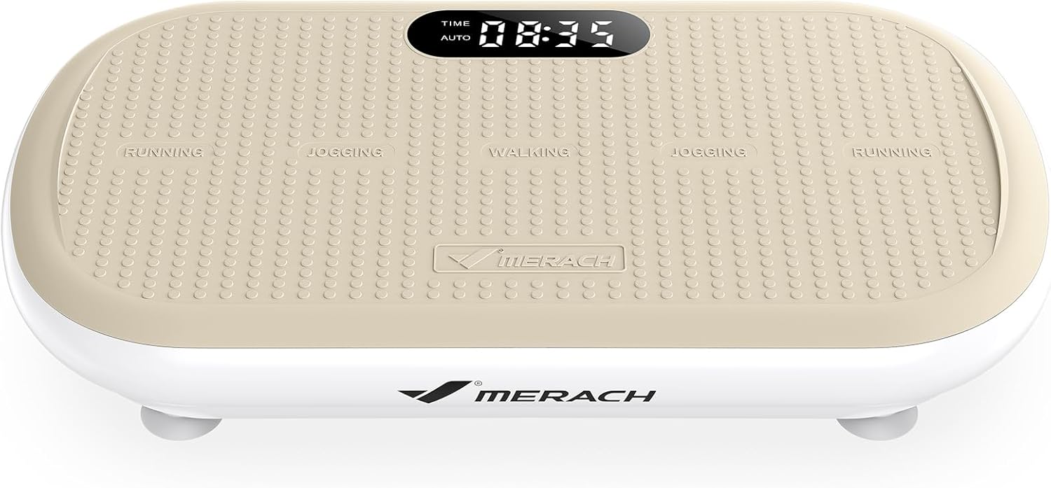 Vibration Plate Exercise Machine, Vibration Plate 440 Lbs Capacity, Bluetooth and Silicone Pedal, Stimulate Deep Fat, Vibration Plate for Lymphatic Drainage, Vibrating for Weight Loss