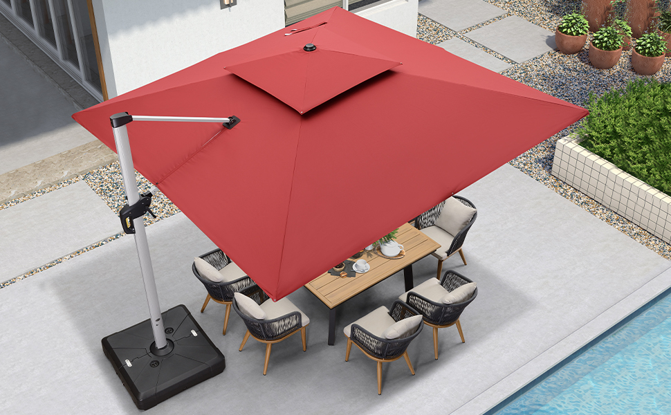 ⚡Clearance Sale $32.99⚡Solar Powered LED Patio Umbrella💥 GET FREE SHIPPING💥