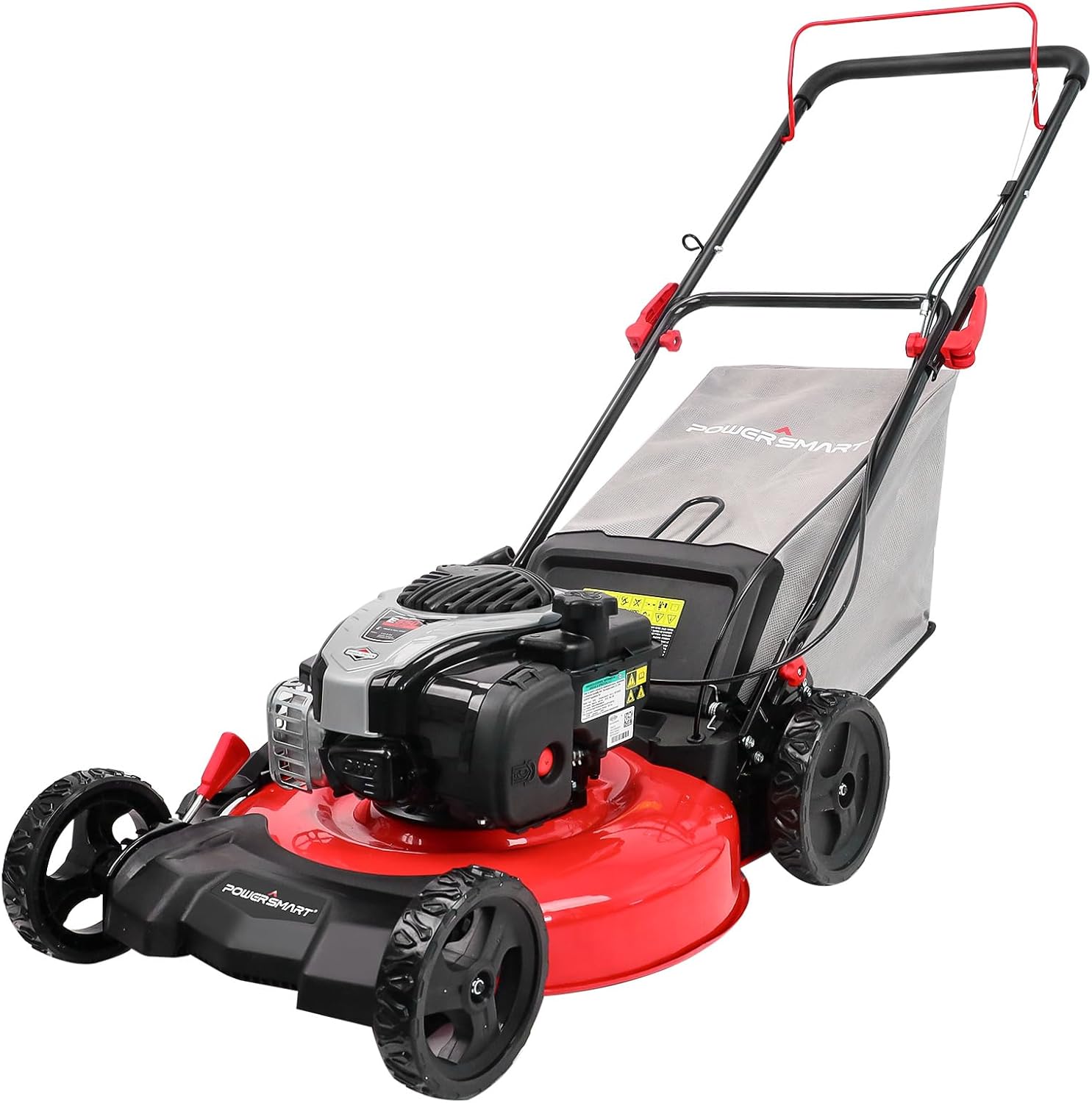 Gas Lawn Mower 21-Inch 144cc OHV Engine 3-in-1 Push Mower with Bagging