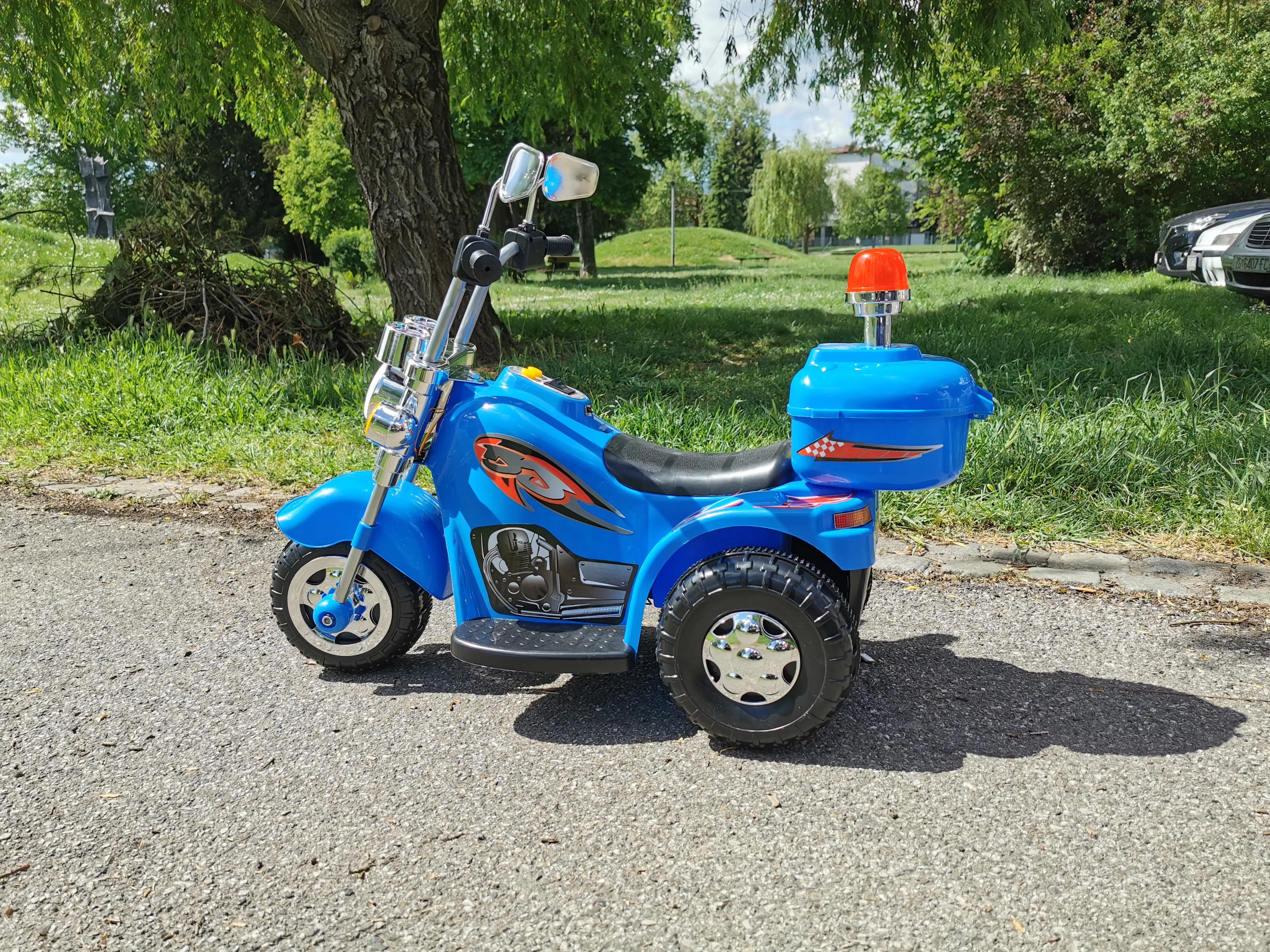 Elektromos rendőr motorkerékpár gyerekeknek