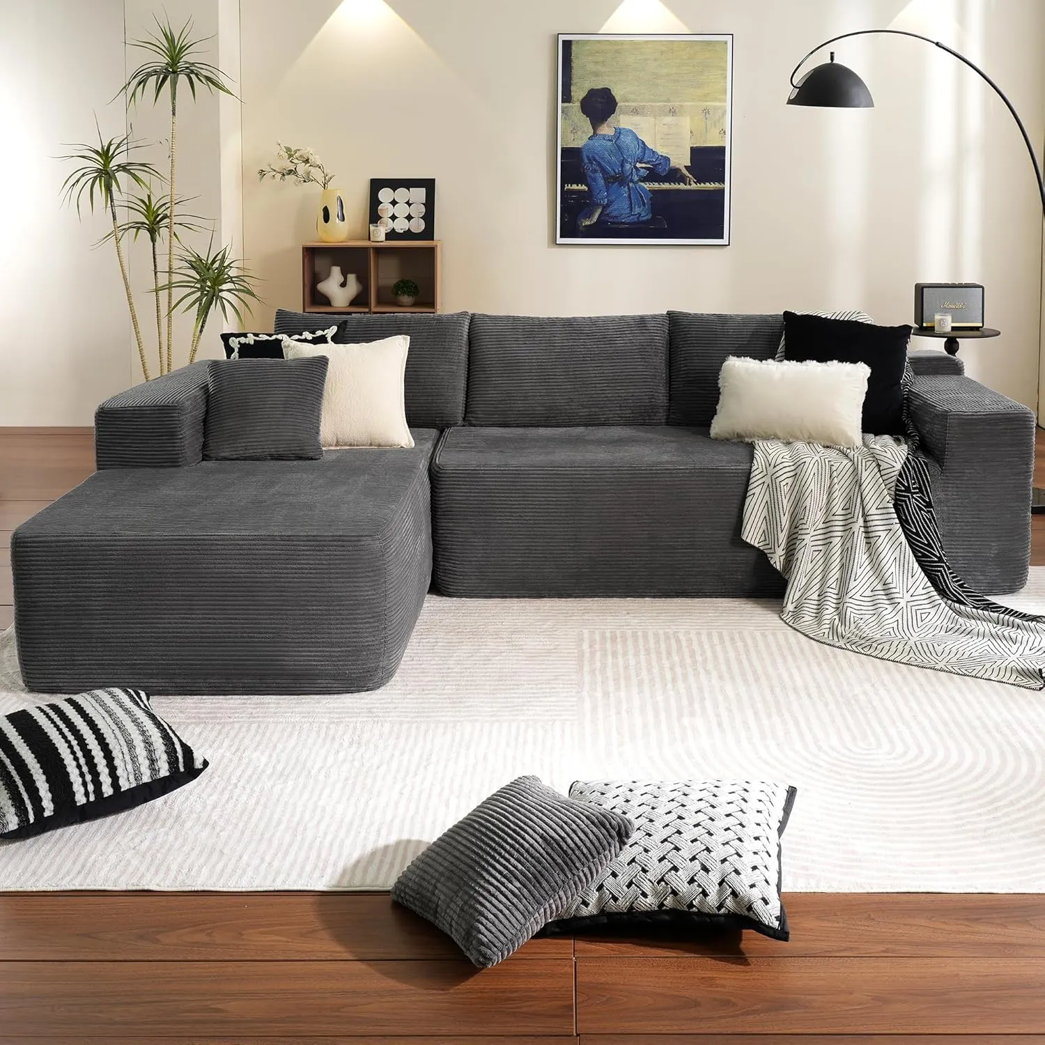 🔥Minimalist L-Shape Couch