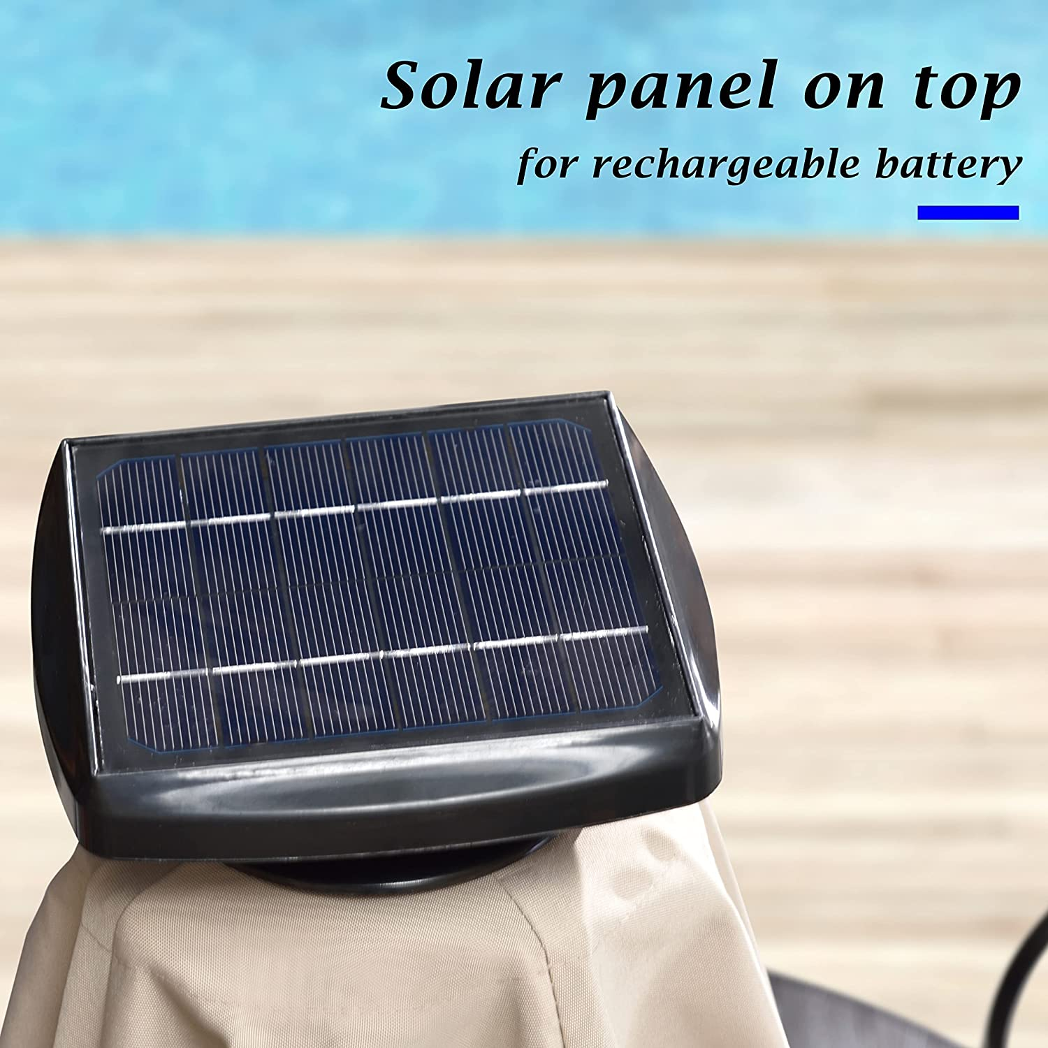 ⚡Clearance Sale $32.99⚡Solar Powered LED Patio Umbrella💥 GET FREE SHIPPING💥