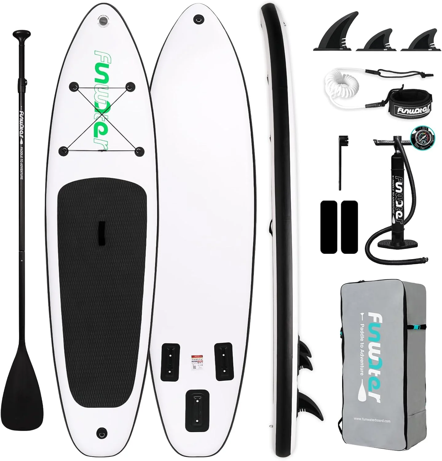 Ultra-Light Inflatable SUP Board - 6'' Thick Military PVC w/Full Accessories