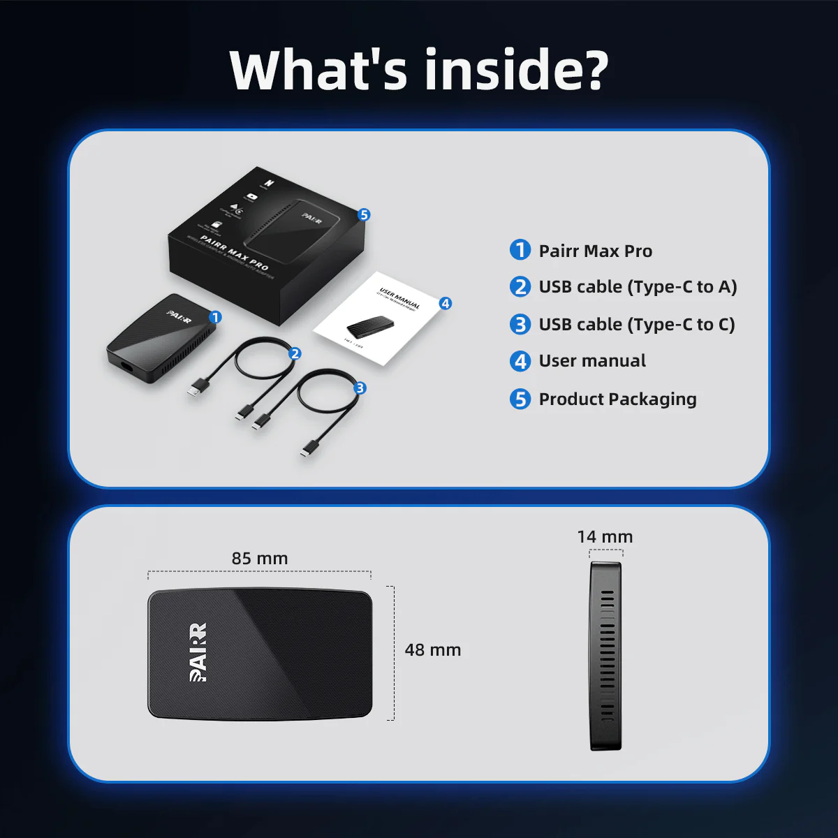 2025 NEW Upgrade Pairr Max Pro-Netflix /YouTube/ IPTV/TikTok Wireless CarPlay/ Android Auto Car Box