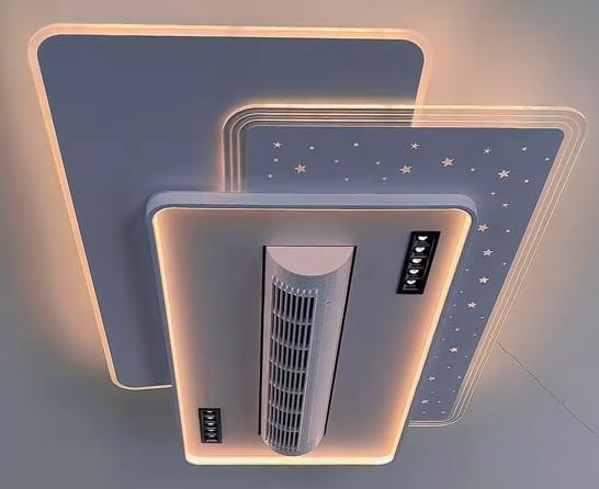 Intelligent bladeless fan chandelier