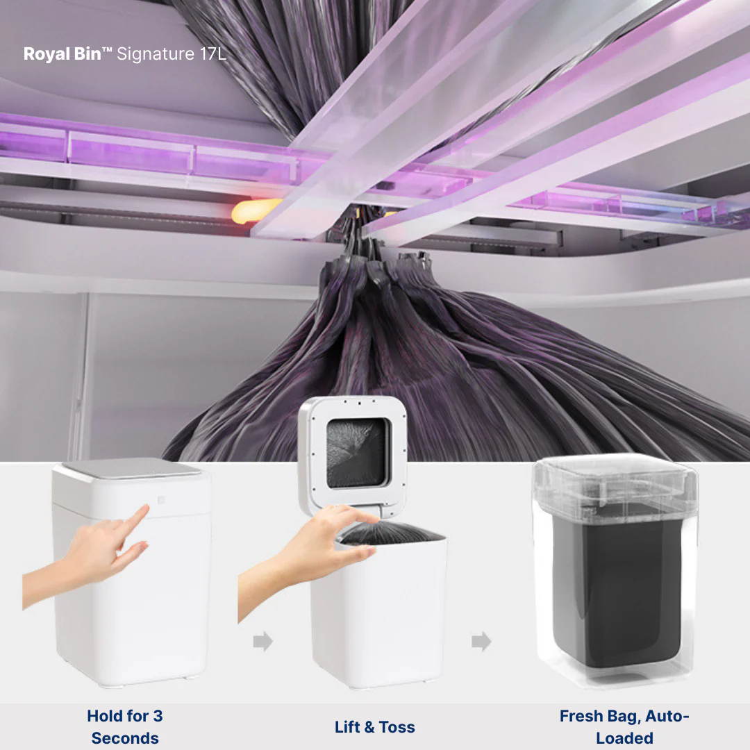 17L – Touchless, Self-Sealing Smart Trash Can