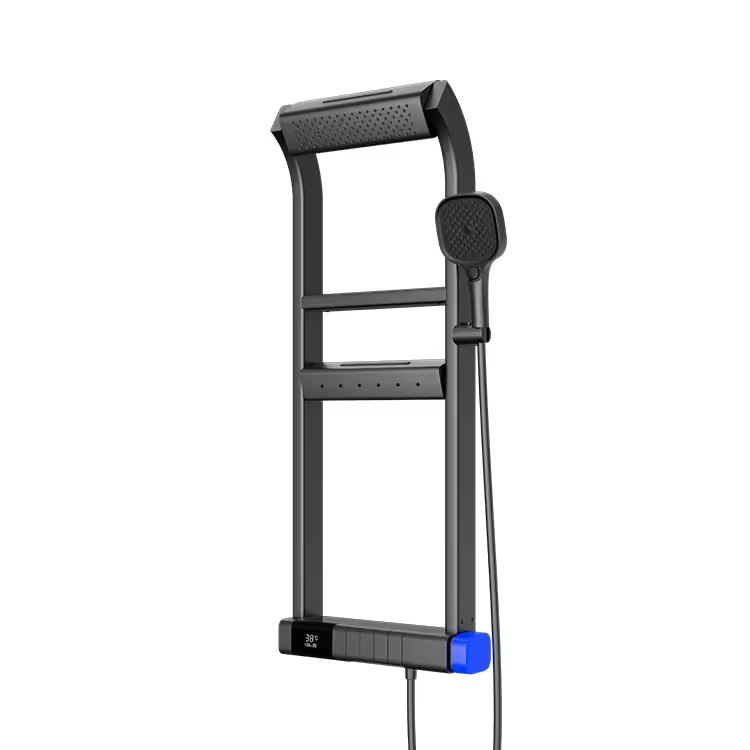 🚿[Clearance Sale]2025 Smart LED Digital Display Shower Panel|360° overhead shower design, enjoy the future bathroom experience! 💥Free on-site installation!