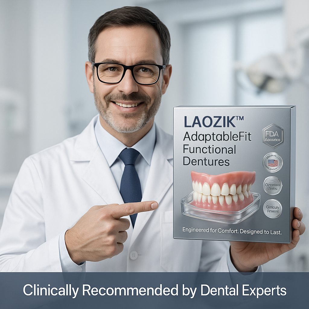 LAOZIKTM AdaptableFit Functional Dentures – Made in the USA & FDA-Certified