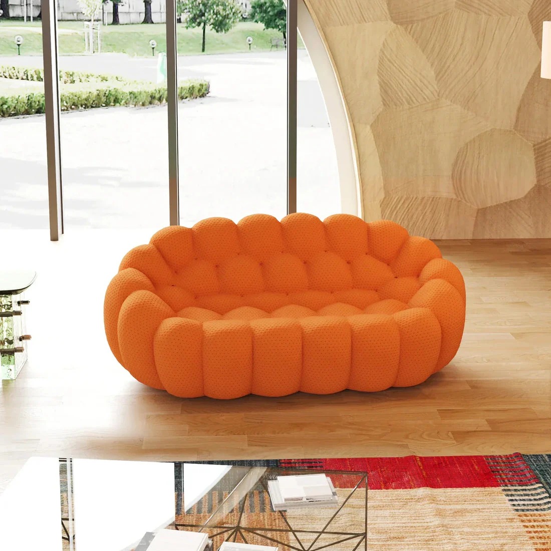 💥Limited time offer💖🎉Modern 3D Honeycomb Bubble Sofa - Comfy Loveseat Couch