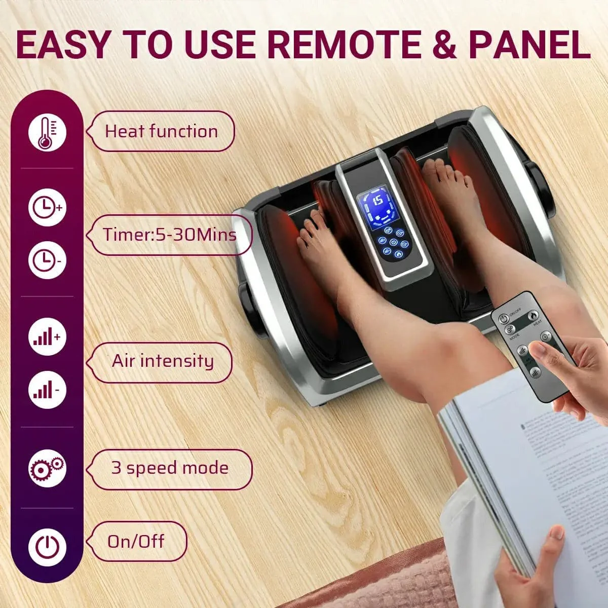 TISSCARE 2023 Upgrade Shiatsu Foot Massager Machine