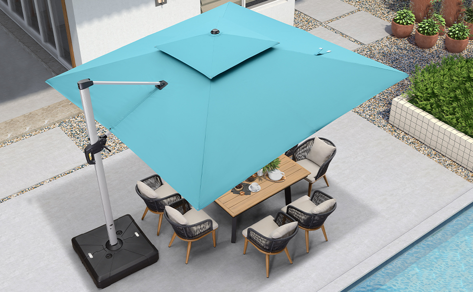 ⚡Clearance Sale $32.99⚡Solar Powered LED Patio Umbrella💥 GET FREE SHIPPING💥