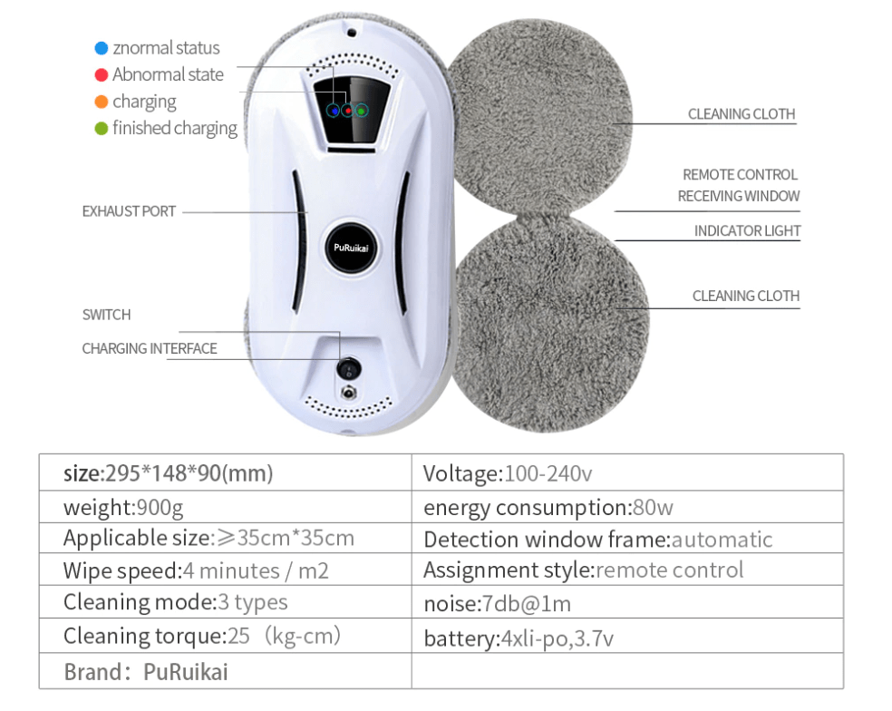 🔥ON SALE AT 45%OFF--Automatic Window Cleaning Robot