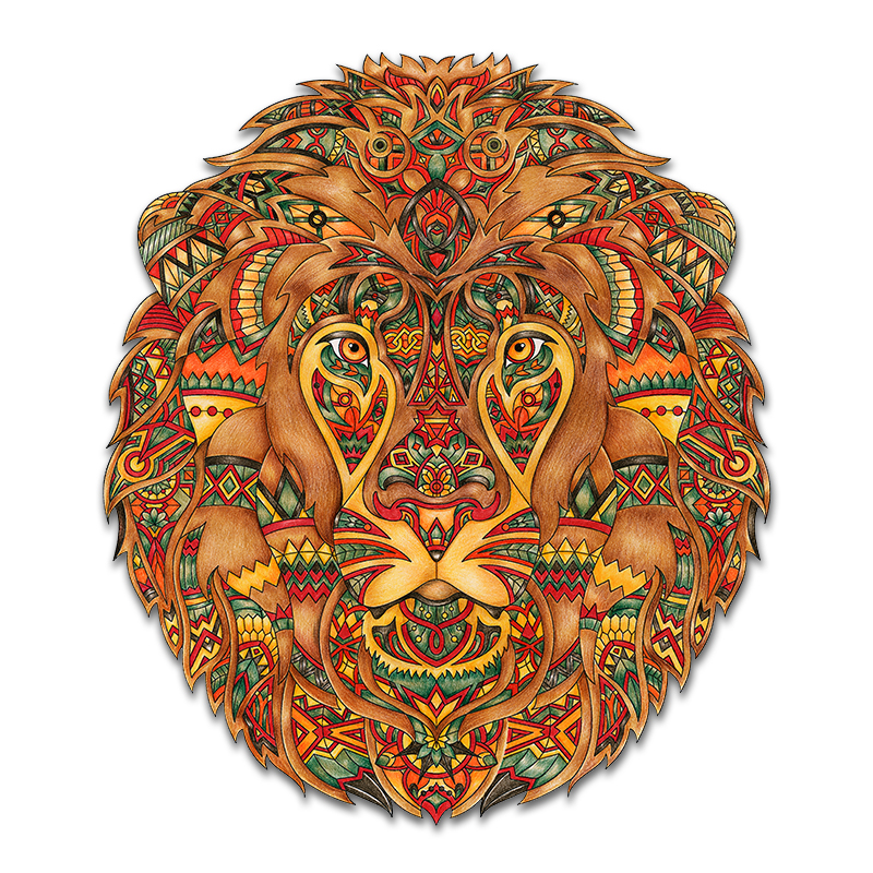 Lion Wooden Jigsaw Puzzle