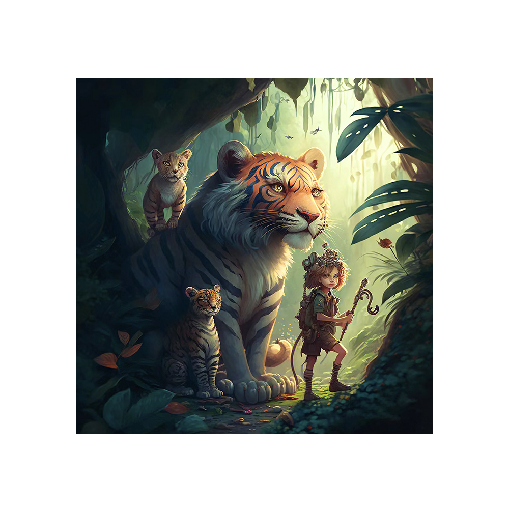 Brave Hunters Wooden Jigsaw Puzzle