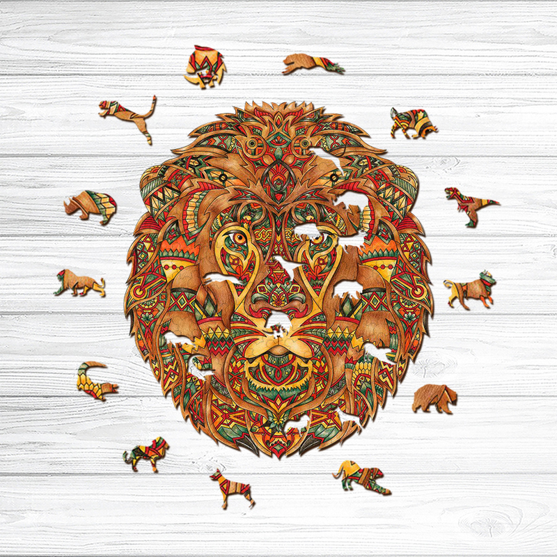 Lion Wooden Jigsaw Puzzle