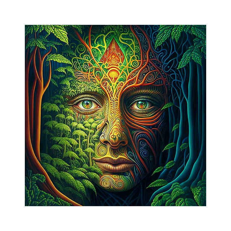 The Face Of Nature Moon Wooden Jigsaw Puzzle